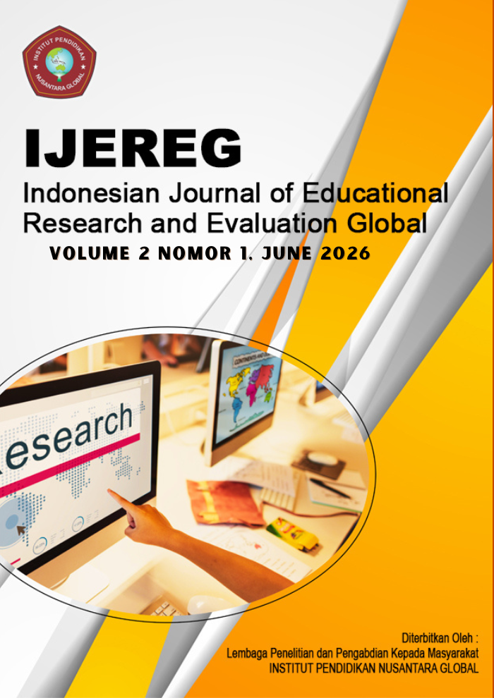 					View Vol. 2 No. 1 (2026): Indonesian Journal of Educational Research and Evaluation Global, July 2026
				