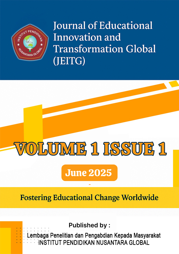 View Vol. 1 No. 1 (2025): Journal of Educational Innovation and Transformation Global, June